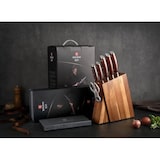 thumbnail of XinZuo - Juego de cuchillos Damasco de 7 piezas - Serie B27 Yi