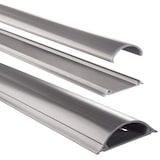thumbnail of PVC Kabelkanal Halbrund 100/7/2cm Silber-Grau