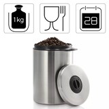 thumbnail of Kaffeedose Edelstahl 1kg Behälter mit Kaffeeschaufel