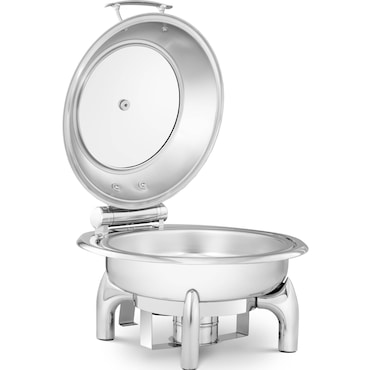 Royal Catering Chafing Dish - Redondo con ventana de inspección -  - 5,5 L - 1 contenedor de combustible