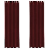 thumbnail of vidaXL Verdunkelungsvorhänge 2 pcs Weinrot 140 x 245 cm Samt