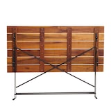 thumbnail of Décoshop26 - Mesa de jardín para terraza o balcón 120 x 60 cm madera de acacia barniz marrón y acero 04_0008539