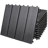 thumbnail of Casaria WPC Fliesen 11x Klassik Anthrazit