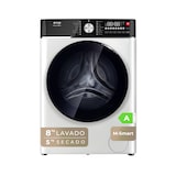 thumbnail of EVVO Lavadora secadora 8 kg + 5 kg carga frontal Nature M8/5, 1400 rpm, Función vapor Steam Wash, Motor BLDC , M-Smart, blanco