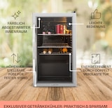thumbnail of Beersafe XXL Kühlschrank 80 Liter 3 Böden Panoramaglastür Edelstahl Silber