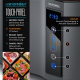 thumbnail of Arendo Toaster Kurzschlitz, Brötchenaufsatz, Wärmeisoliertes Gehäuse, Display, Touch