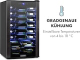thumbnail of Klarstein Vinomatica 36 Uno Weinkühlschrank 95l Touch-Bedienfeld 85W 4-18 °C Schwarz