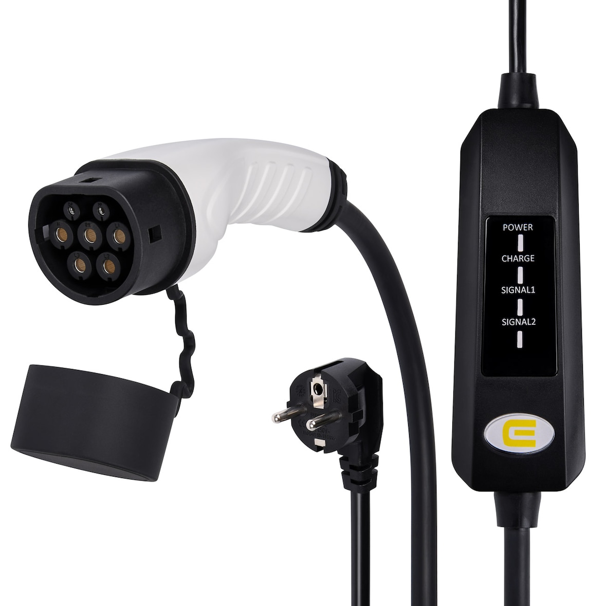 ABSINA Elektroauto Ladekabel 3,7KW T2  6m Typ2 Schutzkontakt
