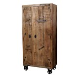 thumbnail of SIT Möbel Garderoben-Schrank | lackiertes Mango-Holz | natur-antik | mit Kleiderstange | B 90 x T 45 x H 190 cm | 01964-04 | Serie RUSTIC