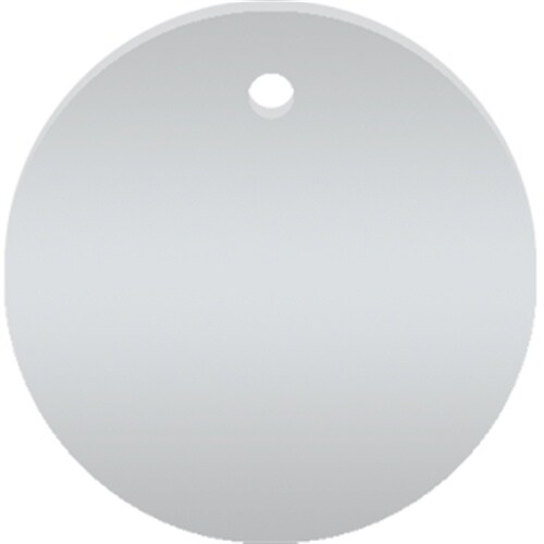 Werkzeugmarken ohne Gravur, Alu, eloxiert, Silber, Ø 30 mm, 25 Stück/VE