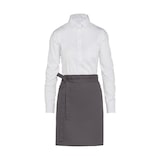 thumbnail of BRUSSELS - Short Bistro Apron with Pocket: One Size / Burgundy