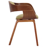 thumbnail of Set van 2 Kingston eetkamerstoelen Stof walnoot/lichtgroen