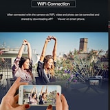 thumbnail of Caméscope Numérique 4K Ultra HD 13MP Avec Vision Nocturne, WiFi, Microphone Noir YONIS