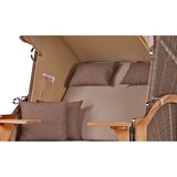 thumbnail of Strandkorb Komplettset - bene living - Schaalsee Teak - PE grau - Modell 510 - inkl. Liftersystem