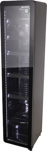thumbnail of Gastro-Cool - Retro Kühlschrank mit Glastür - Slimcooler - schwarz - GCGD175