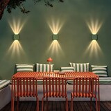 thumbnail of LED-Wandleuchte für Innen & Außen, Corten-Aluminium, verstellbarer Lichtaustritt, IP54 Schutz, 10,5W, 3000K Warmweiß, modernes Rollen-Design