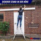 thumbnail of PROREGAL Stufenstehleiter ATLAS | beidseitig begehbar | 2x4 Stufen | Arbeitshöhe 2,41m | Traglast 125kg