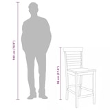 thumbnail of Taburetes de bar 2 uds madera maciza natural caucho