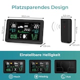 thumbnail of KLAMER Wetterstation Funk mit Außensensor, Digitale Funkwetterstation, Temperaturwarnung, Raumthermometer innen und außen, Wecker, Barometer, RCC Fun…