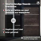 thumbnail of 4gardenz® Vrijstaande Brievenbus - Gegalvaniseerd Staand met Slot - Zwart