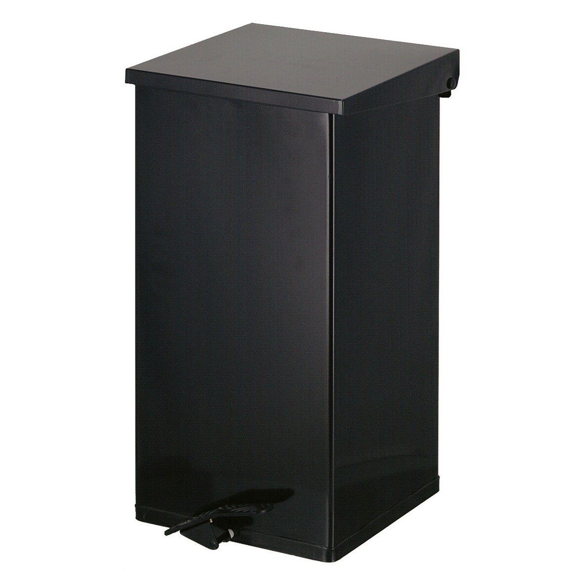 DutchDesign Carro-Kick pedaalemmer aluminium 110 liter 390 × 390 × 800 mm brandveilig – zwart