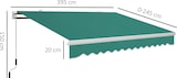 thumbnail of Toldo Manual Plegable de Aluminio con Manivela Terraza Balcón 395x245 cm Verde