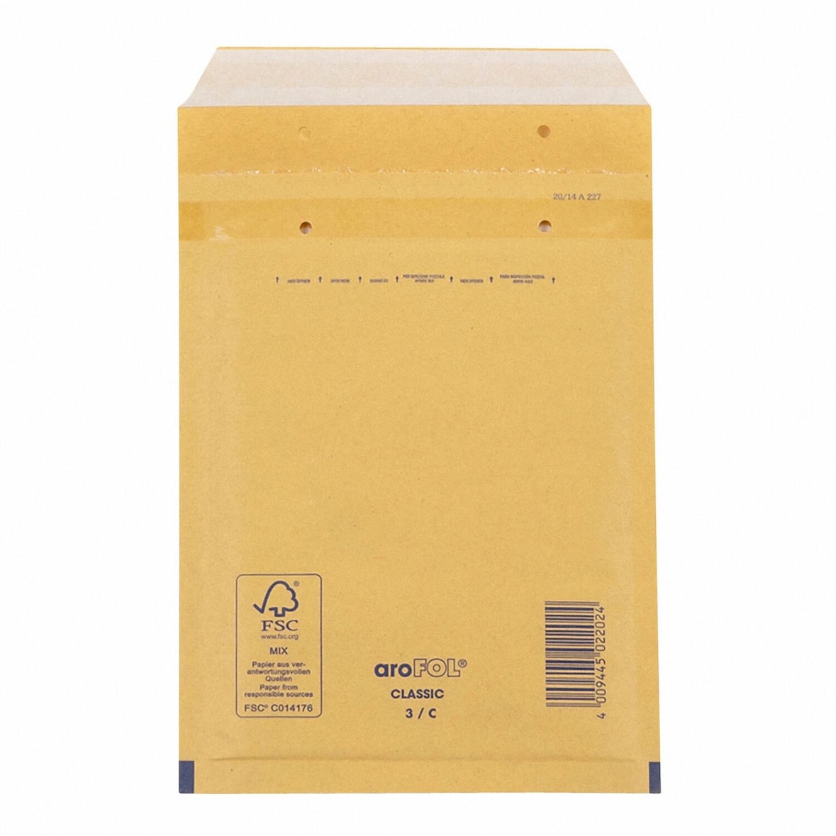 100x AROFOL CLASSIC Luftpolstertasche  3/C-13 150x215mm braun für B6+
