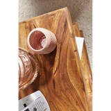 thumbnail of Beistelltisch `E` Cube `Nako`: Sheeshamholz, E-Konstruktion, 45x30 cm, 60 cm Höhe, handgefertigt. Braun, 45x30x60 cm | Kadima Design