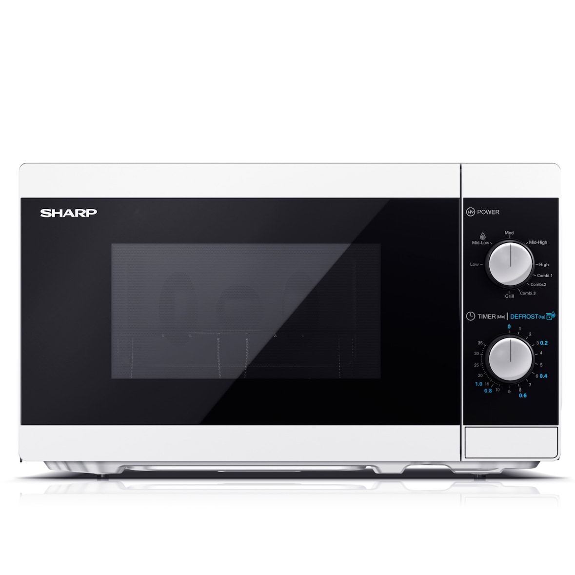 Sharp YC-MG01E-W magnetron en grill - 800W - 20 liter - wit