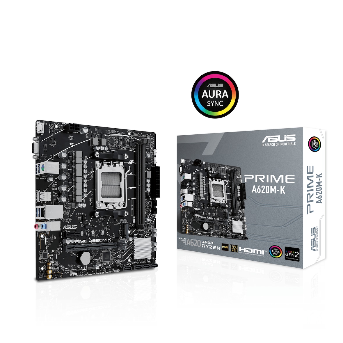 ASUS Prime A620M-K Mainboard Sockel AMD A620