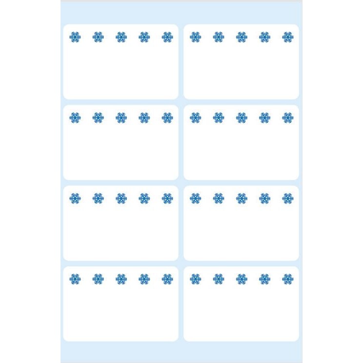 Herma 3770 Tiefkühletiketten weiß 26x40 mm Eiskristalle 56 St.