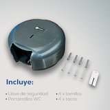 thumbnail of Portarollos Papel Higiénico Industrial Rollos Blancoplata color negro Incluye Llave de Seguridad