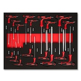 thumbnail of EBERTH Espuma para herramientas Juego de herramientas de 134 piezas, espuma para herramientas, juego de herramientas profesional de metal duro, rojo