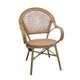 thumbnail of fauteuil vittoria en rotin tressage nylon style naturel pour extérieur - tigaone