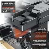 thumbnail of Primewire 4x Netzwerk-Adapter RJ-45 (Ethernet) zu Netzwerkkabel, Netzwerkstecker RJ45 CAT 8 - Gigabit Ethernet LAN Kabel - 40 Gbit/s, schwarz