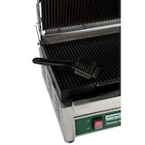 thumbnail of WARING Panini grille contact fonte - Plaque (haut/bas) rainurée/rainurée - Dim: 54x51x33cm - Dim surface cuisson: 37x28cm - Puis.: 2400W WPG250E