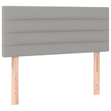 thumbnail of vidaXL Boxspringbett mit Matratze & LED Hellgrau 100x200 cm Stoff