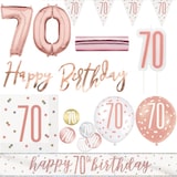 thumbnail of 70. Geburtstag Deko roségold Party Dekoration Set Frau Set Geburtstagsdeko Jubiläum