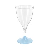 thumbnail of MONOUSO - Copa Reutilizable Durable PS Pie Azul Vino 200ml 2P (48 Uds)