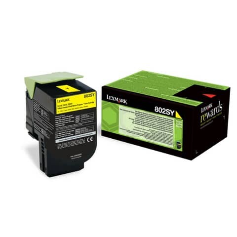 Lexmark Toner 802sy - 80c2sy0 - Jaune - 2?000 Pages