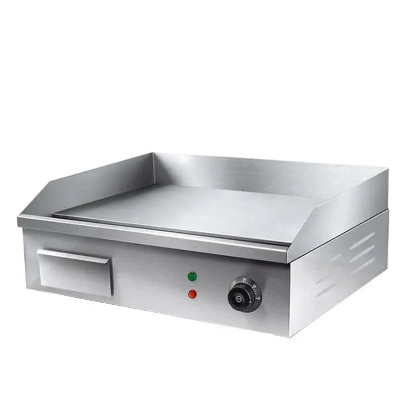 Plancha eléctrica de acero inoxidable de 55 cm y 3000 W