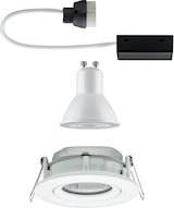 Ein Einbaustrahler-Set mit Zubehör.
