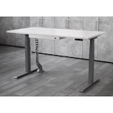 thumbnail of bümö Schreibtisch Schublade für Laptop & Notebooks abschließbar aus Metall in weiß mit Schloss und Antirutschmatte - Unterbauschublade für Bürortische