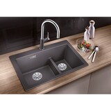 thumbnail of Blanco Pleon 6 Split - 527322 Vulkangrau - Granitspüle, Einbauspüle, Unterbauspüle