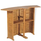 thumbnail of vidaXL Klappbarer Bartisch 155x53x105 cm Teak Massiv