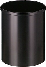 thumbnail of PROREGAL Stillvoller runder Metall Papierkorb | 15 Liter, HxØ 30,5x25,5cm | Schwarz