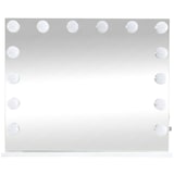 thumbnail of CLP Specchio per trucco con luci Palmdale Plastica HBT: 68x80x16 cm bianco