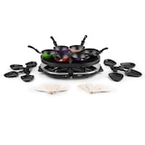 thumbnail of Woklette Tischgrill Raclette Wokset 1200 W 8 Personen Antihaft Schwarz