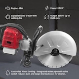 thumbnail of MSW - Betonzaag - benzine - 2500 W - 120 mm zaagdiepte