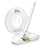 thumbnail of CSL - WLAN-Dongle, WLAN Stick, 300 Mbit/s, mit abnehmbarer Antenne, USB 2.0 Stick